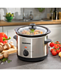 Daewoo SDA1363GE 1.5L Slow Cooker Stainless Steel