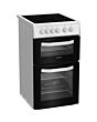 Hotpoint HTE5VCW 50cm Electric Cooker with Ceramic Hob - White