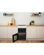 Indesit Electric freestanding double cooker: 50cm - ID5V92KMW/UK