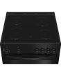 Indesit ITE6VMB Freestanding 60cm Electric Cooker with Ceramic Hob