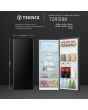 Teknix T2R128B 52cm Retro Fridge with Ice Box - Black
