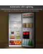 Teknix T2R128B 52cm Retro Fridge with Ice Box - Black