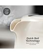 Swan SK19034CRM Wave 1.7L Textured Kettle - Cream