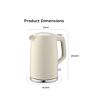 Swan SK19034CRM Wave 1.7L Textured Kettle - Cream