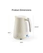 Swan SK19038CRM Hexton 1.7L Jug Kettle - Cream
