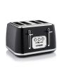 Swan ST19025BLK Elegance 4 Slice Toaster
