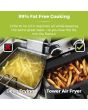 Tower T17090 Vortx 5L Manual Single Basket Air Fryer - Black