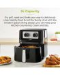 Tower T17090 Vortx 5L Manual Single Basket Air Fryer - Black