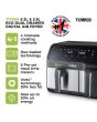 Tower T17099 Eco Duo Air Fryer Grey Digital 5.2L + 3.3L