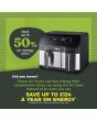 Tower T17099 Eco Duo Air Fryer Grey Digital 5.2L + 3.3L