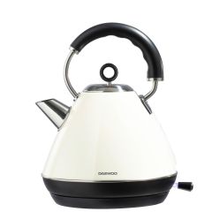 Daewoo SDA1576GE Kensington 1.7L 3KW Pyramid Kettle - Cream