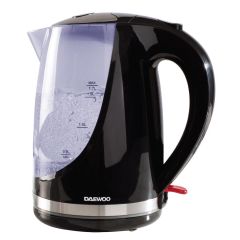 Daewoo SDA1666GE 1.7L Colour Changing Kettle - Black