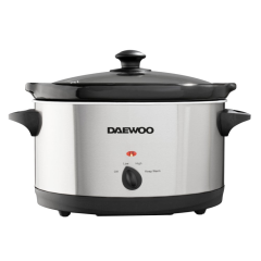 Daewoo SDA1788GE 6.5L Slow Cooker Stainless Steel