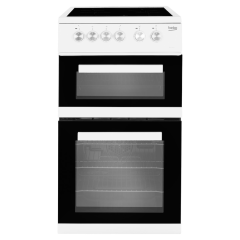 Beko KDVC563AKW 50cm Double Oven Electric Cooker - White