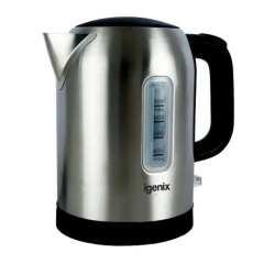 Igenix IGK01022SS 1 Litre 2200W Jug Kettle - Stainless Steel