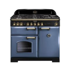 Rangemaster CDL100DFFSB/B 100cm Dual Fuel Range Cooker