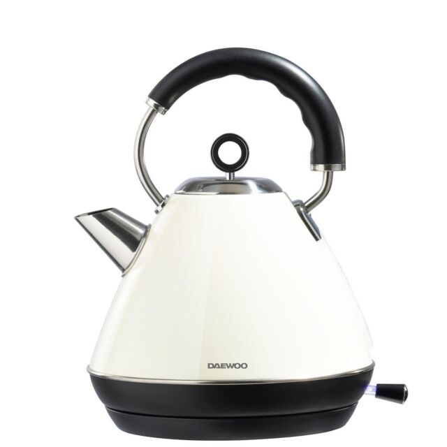 Daewoo SDA1576GE Kensington 1.7L 3KW Pyramid Kettle - Cream