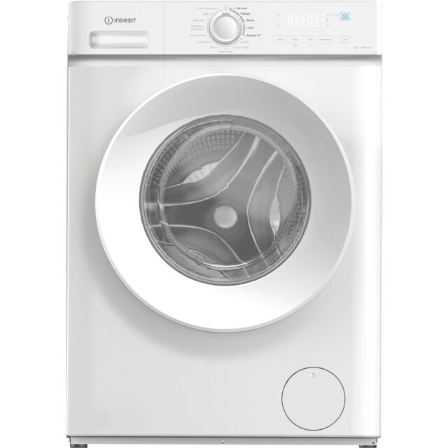Indesit MyTime 9kg 1400rpm Washing Machine with Push&Go - White - A Rated