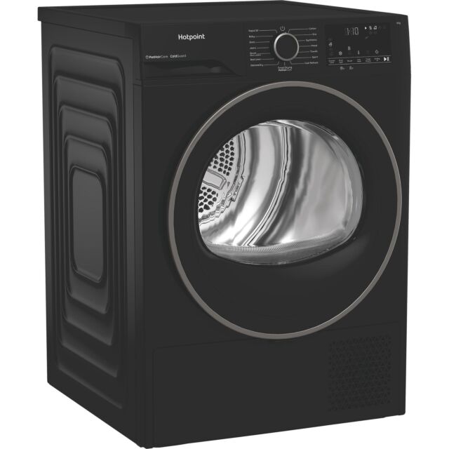 Hotpoint CHSD84MBBUK Freestanding 8kg Heat Pump Tumble Dryer with ColdGuard - Black