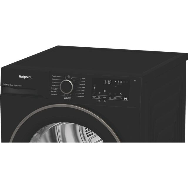 Hotpoint CHSD84MBBUK Freestanding 8kg Heat Pump Tumble Dryer with ColdGuard - Black