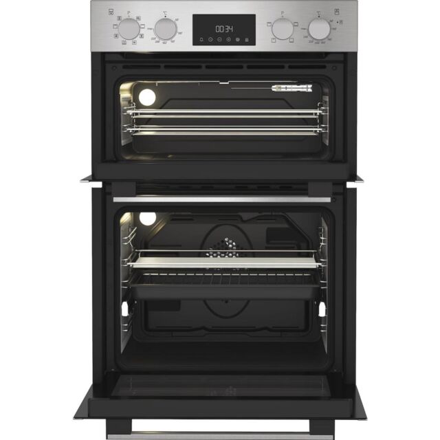 Hotpoint DIH82D1IX Built-In Electric Double Oven - Stainless Steel