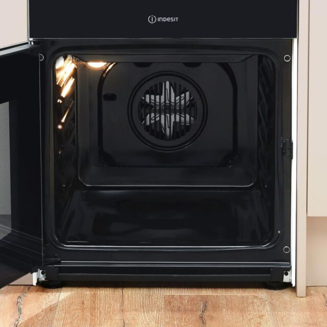 Indesit Electric freestanding double cooker: 50cm - ID5V92KMW/UK