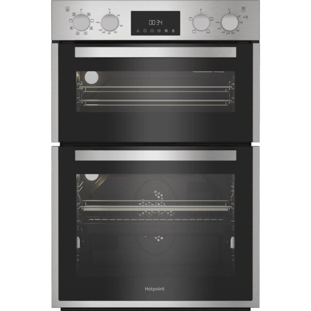 Hotpoint DIH82D1IX Built-In Electric Double Oven - Stainless Steel