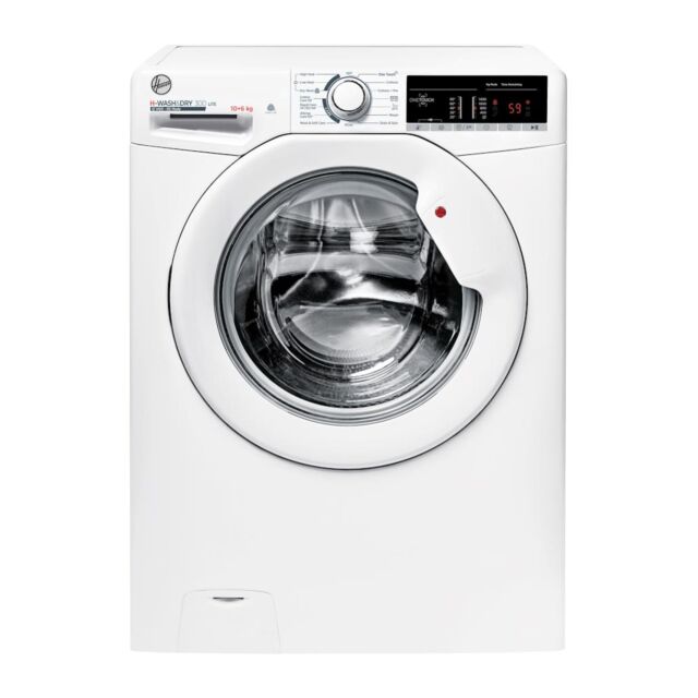 Hoover H3D 4106TE/1-80 H-Wash&Dry 300 Lite 10/6kg 1400rpm E/B Rated Freestanding Washer Dryer - White