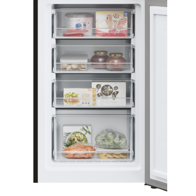 Hoover HOCT3L517EBK Fridge Freezer - Black- E Rated