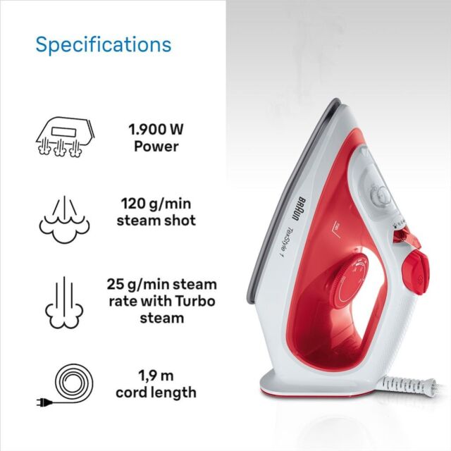 Braun SI1019RD TexStyle 1 Iron - Red