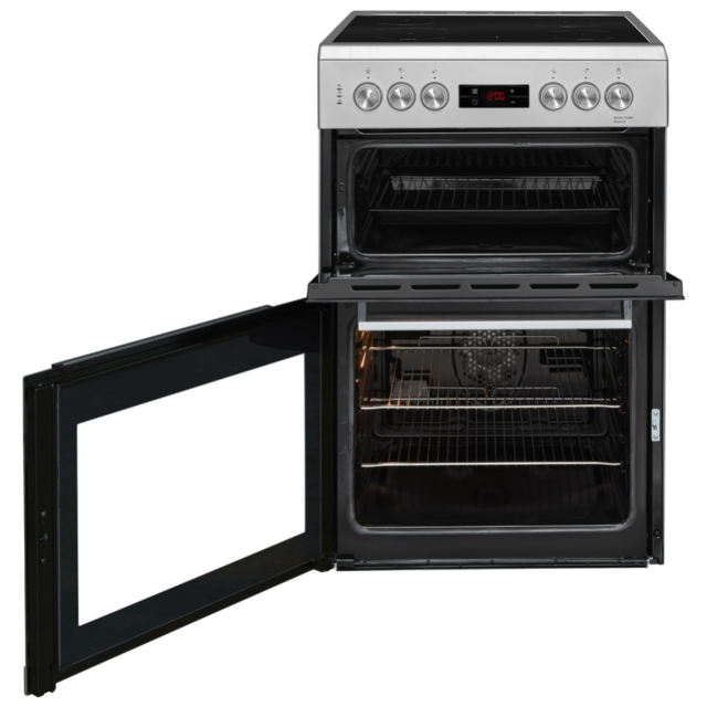 Beko KDC653S 60cm Double Oven Electric Cooker - Silver