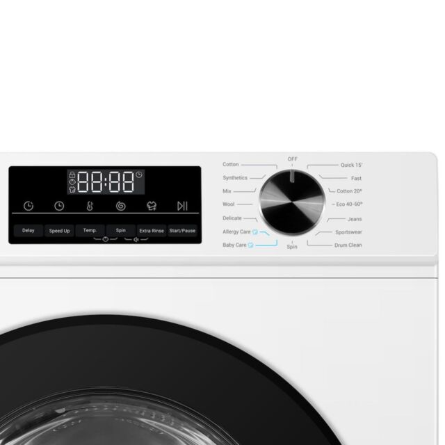 Teknix TK3W1014XW 3 Series 10kg Washing Machine with 1400rpm Spin - White