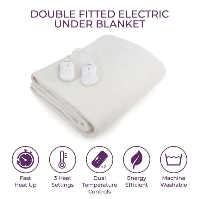 Carmen C81190 Double Fitted Electric Blanket