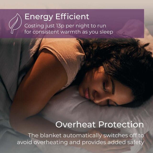 Carmen C81190 Double Fitted Electric Blanket
