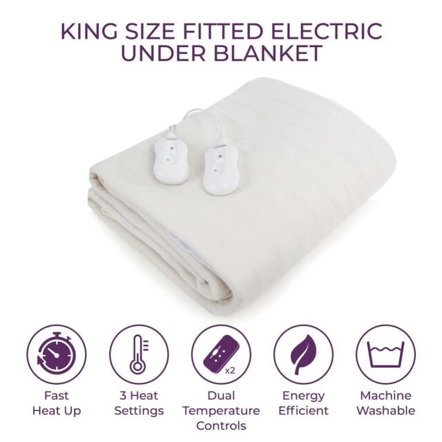 Carmen C81191 King Fitted Electric Blanket