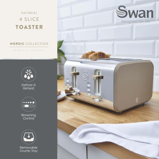 Swan ST14620OAT 4 Slice Nordic Toaster