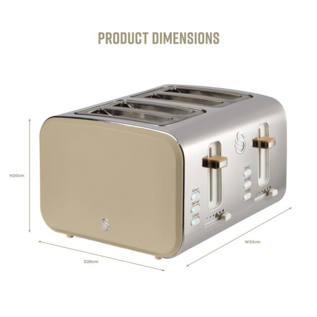 Swan ST14620OAT 4 Slice Nordic Toaster