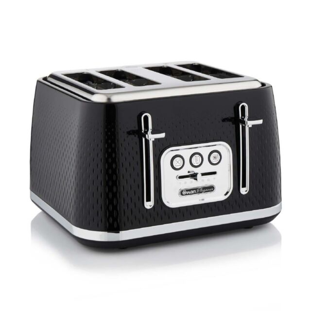 Swan ST19025BLK Elegance 4 Slice Toaster