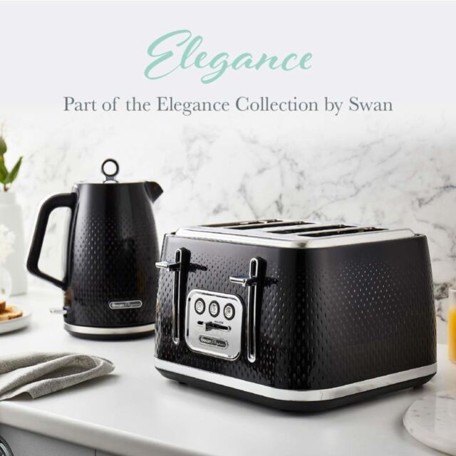 Swan ST19025BLK Elegance 4 Slice Toaster
