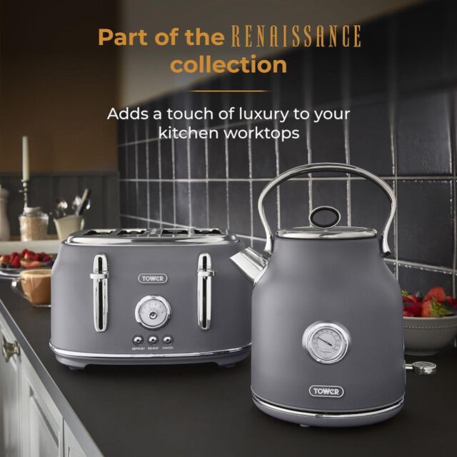 Tower T10063GRY Renaissance 1.7L 3KW Kettle