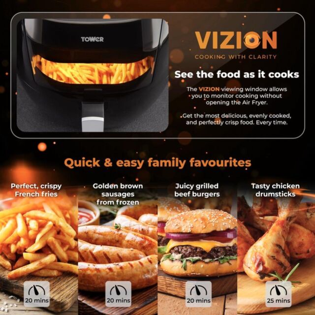 Tower T17071 Vortx Vizion Manual Air Fryer 7L