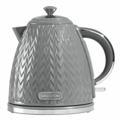 Daewoo SDA1820GE Argyle 1.7L 3KW Jug Kettle Dark Grey