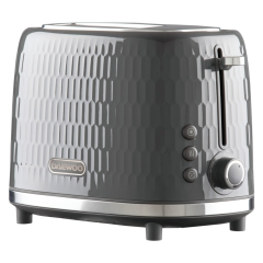 Daewoo SDA2604GE 2 Slice Honeycomb Toaster Grey